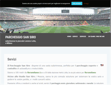 Tablet Screenshot of parcheggiosansiro.it